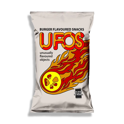 UFOS Burger Flavoured Snacks